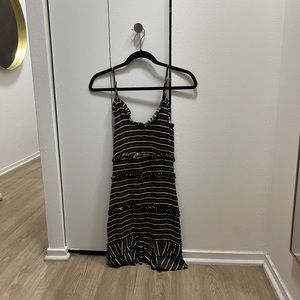 Black Striped Dress